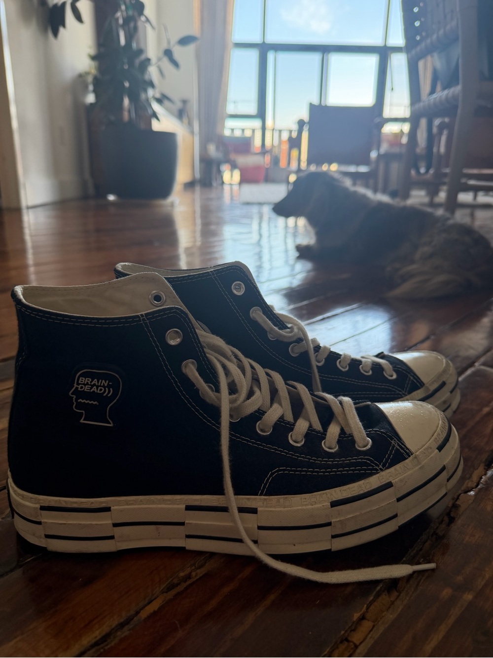 Converse x Brain Dead limited edition Chuck Taylor high top platform collab